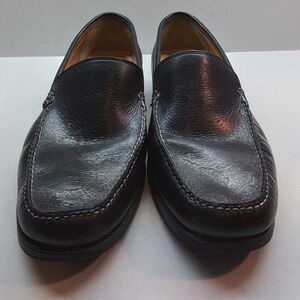 Men's Black Leather Loafers size 12 Gently used  no box